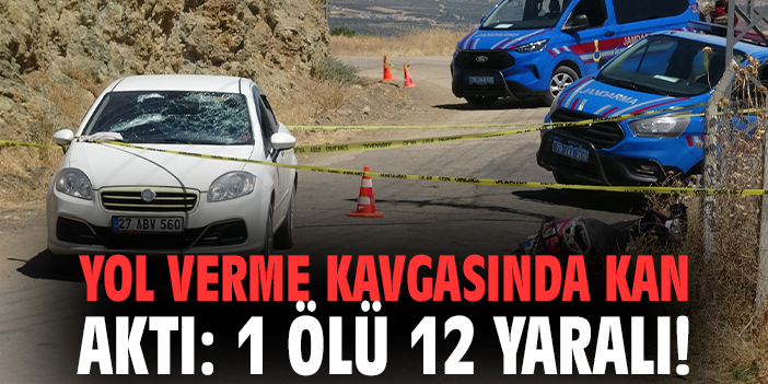 Yol verme kavgasında kan aktı: 1 ölü 12 yaralı!