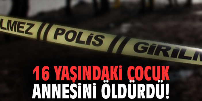 16 yaşındaki çocuk annesini öldürdü!