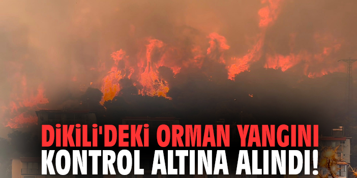 Dikili'deki orman yangını kontrol altına alındı!