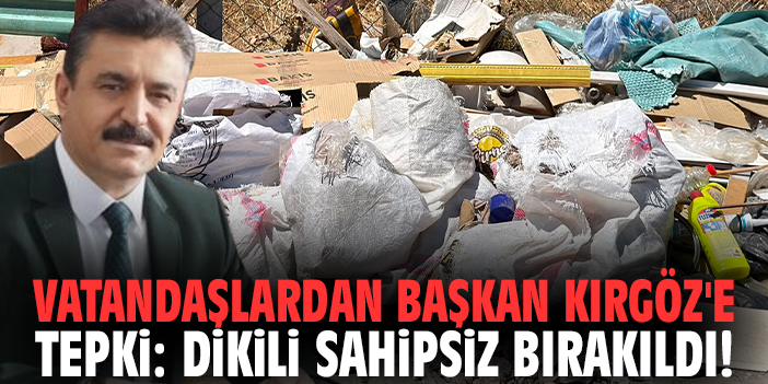 Vatandaşlardan Başkan Kırgöz'e tepki: Dikili sahipsiz bırakıldı!
