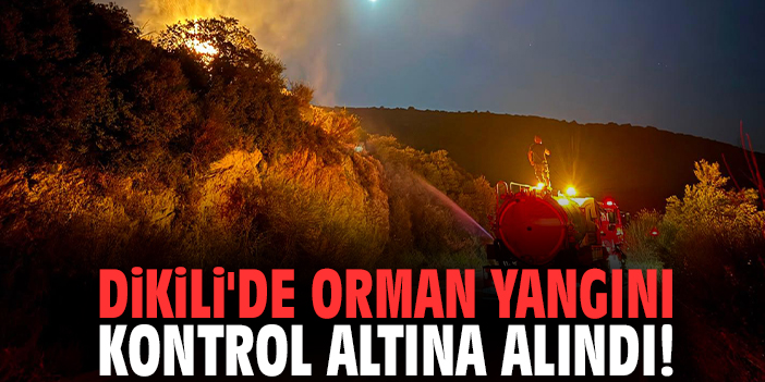 Dikili'de orman yangını kontrol altına alındı!