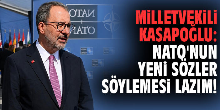 Milletvekili Kasapoğlu: NATO'nun yeni sözler söylemesi lazım