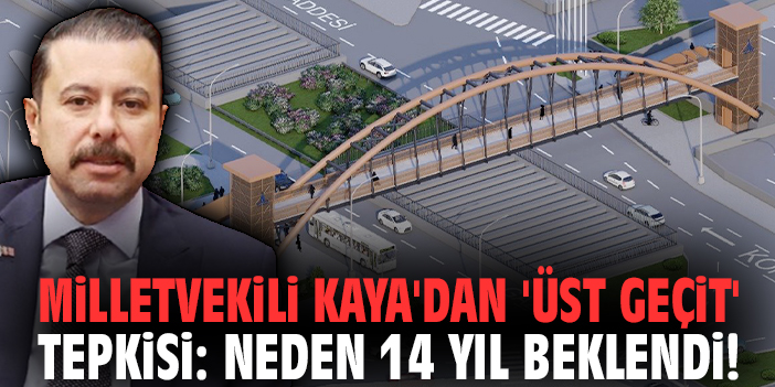 Milletvekili Kaya'dan 'üst geçit' tepkisi: Neden 14 yıl beklendi!