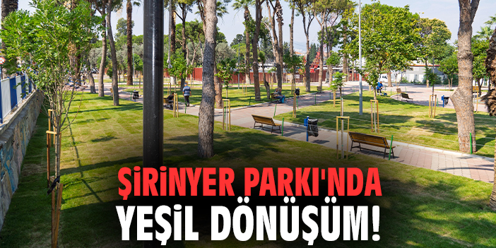 Şirinyer Parkı'nda yeşil dönüşüm!