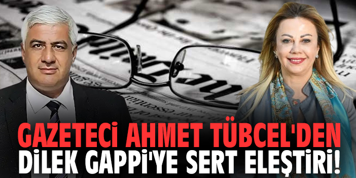 Gazeteci Ahmet Tübcel'den Dilek Gappi'ye sert eleştiri!