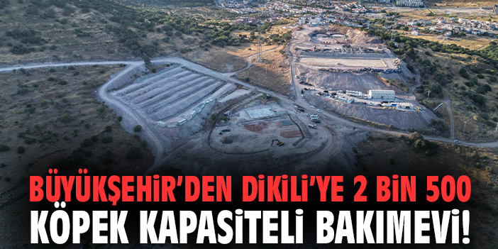 Büyükşehir’den Dikili’ye 2 bin 500 köpek kapasiteli bakımevi!