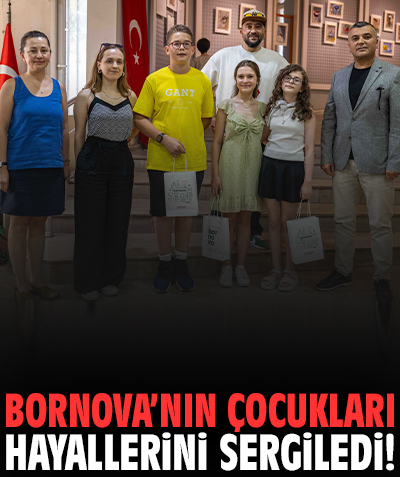 Bornova’nın çocukları hayallerini sergiledi!