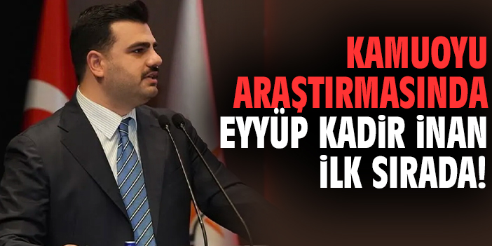 Kamuoyu araştırmasında Eyyüp Kadir İnan ilk sırada!