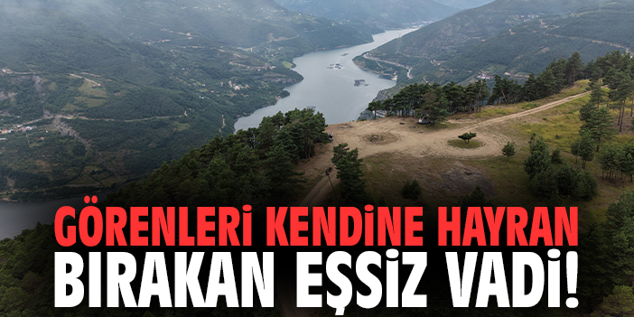 Görenleri kendine hayran bırakan eşsiz vadi!