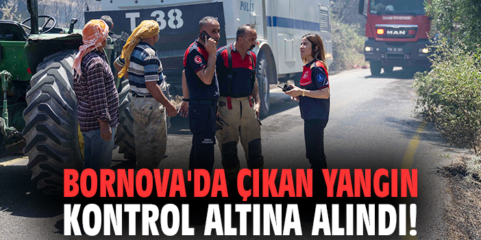 Bornova'da çıkan yangın kontrol altına alındı!