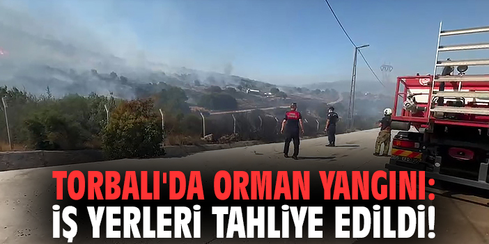 Torbalı'da orman yangını: İş yerleri tahliye edildi!