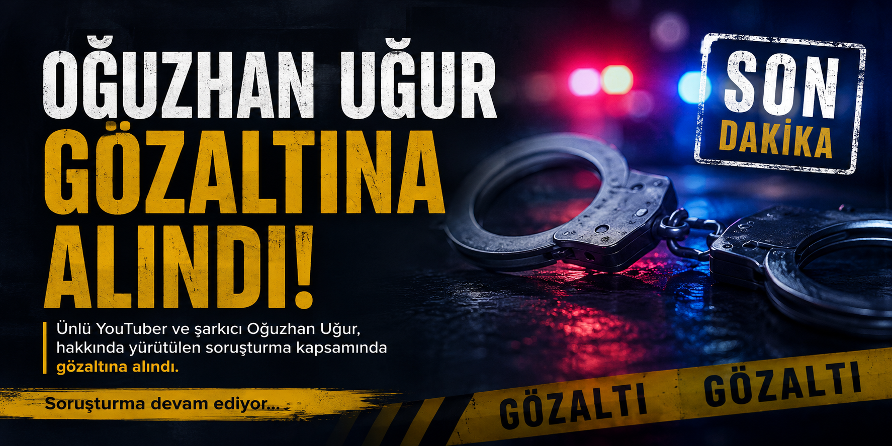 Oğuzhan Uğur gözaltına alındı