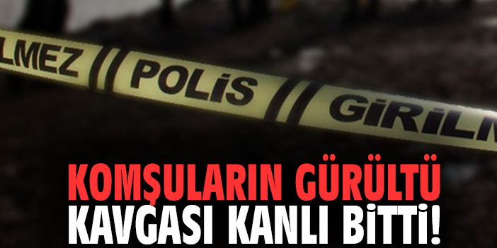 Komşuların gürültü kavgası kanlı bitti!