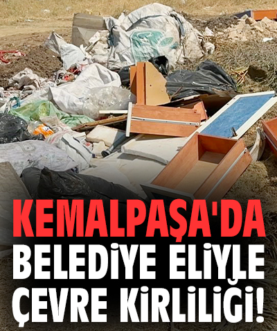 Kemalpaşa'da belediye eliyle çevre kirliliği: Bina arkası çöplük oldu!