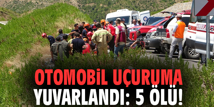 Otomobil uçuruma yuvarlandı: 5 ölü!