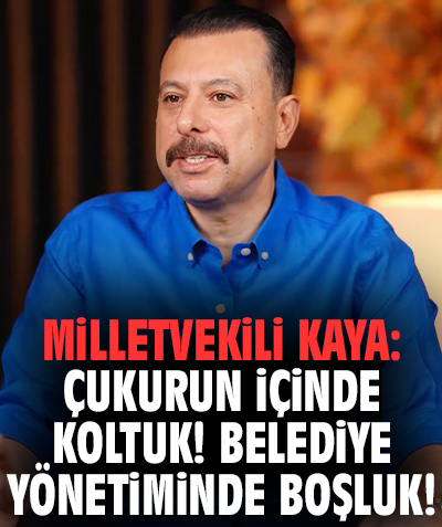 Milletvekili Kaya'dan 'bozuk yol' tepkisi: Çukurun içinde koltuk! Belediye yönetiminde boşluk!