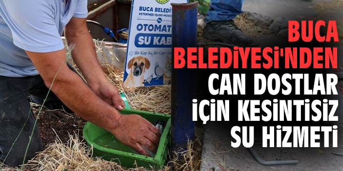 Buca Belediyesi'nden can dostlar için kesintisiz su hizmeti