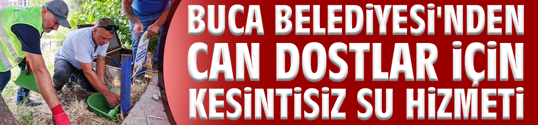Buca Belediyesi'nden can dostlar için kesintisiz su hizmeti