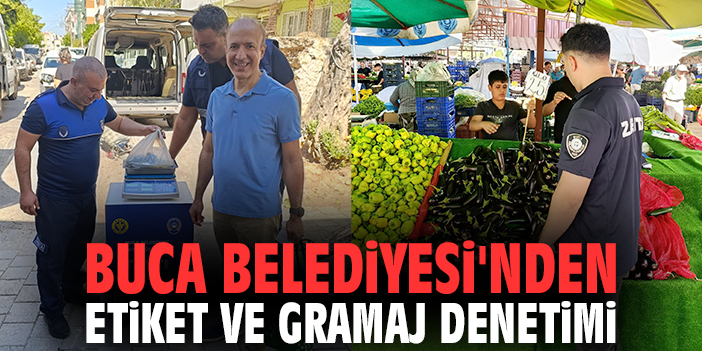 Buca Belediyesi'nden pazar yerinde etiket ve gramaj denetimi