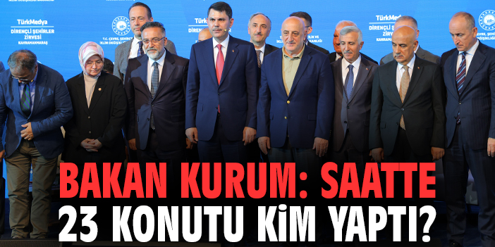 Bakan Kurum: Saatte 23 konutu kim yaptı?