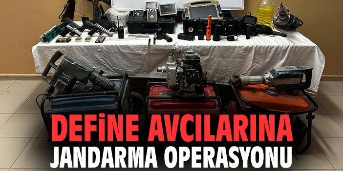 Define avcılarına jandarma operasyonu