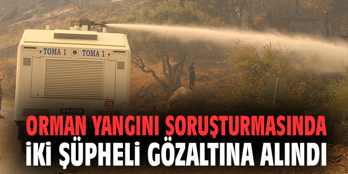 Orman yangını soruşturmasında 2 gözaltı