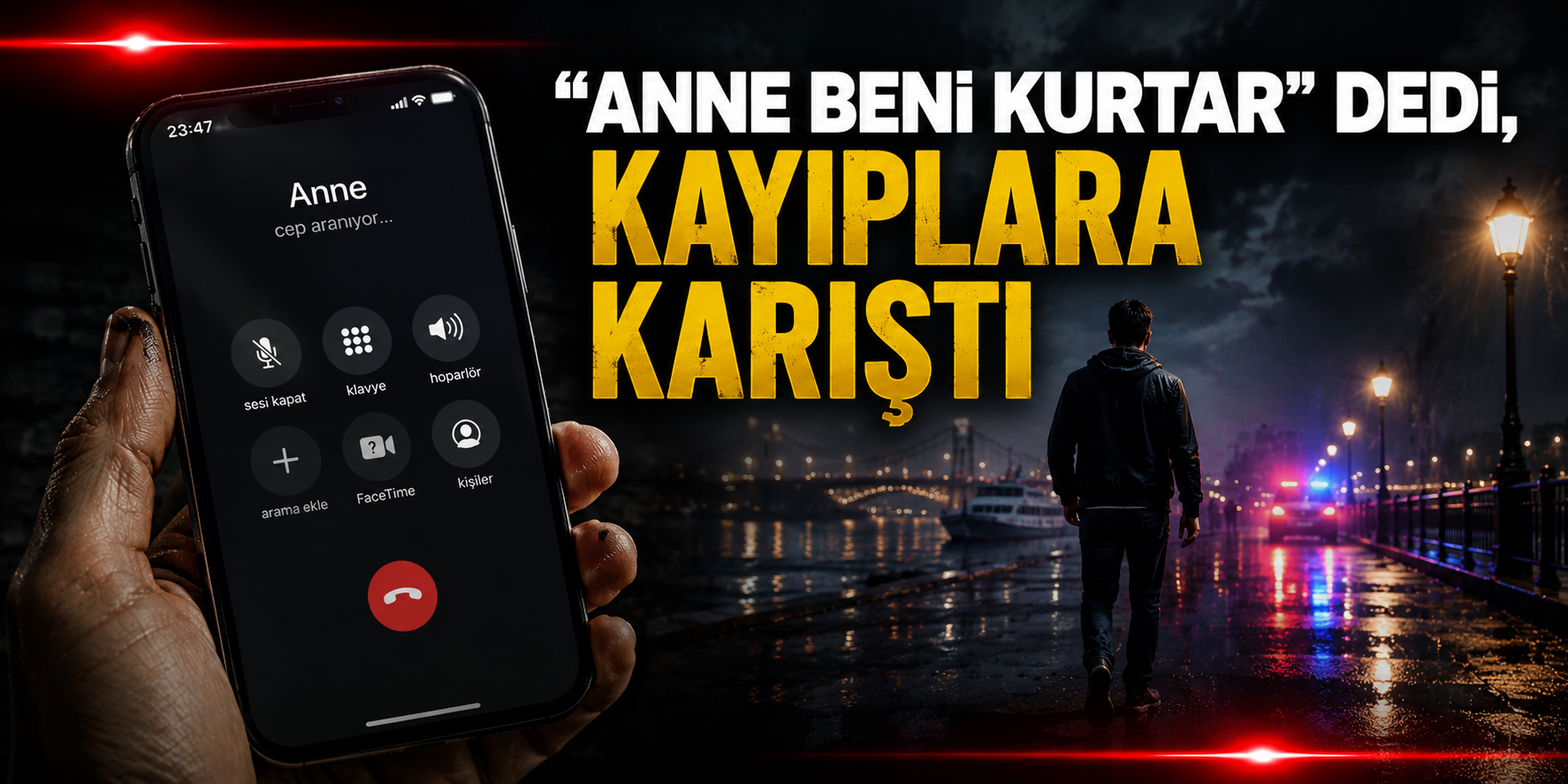 "Anne beni kurtar" dedi, kayıplara karıştı