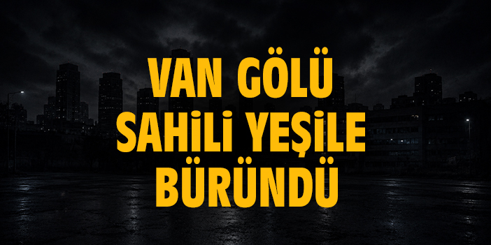 Van Gölü sahili yeşile büründü