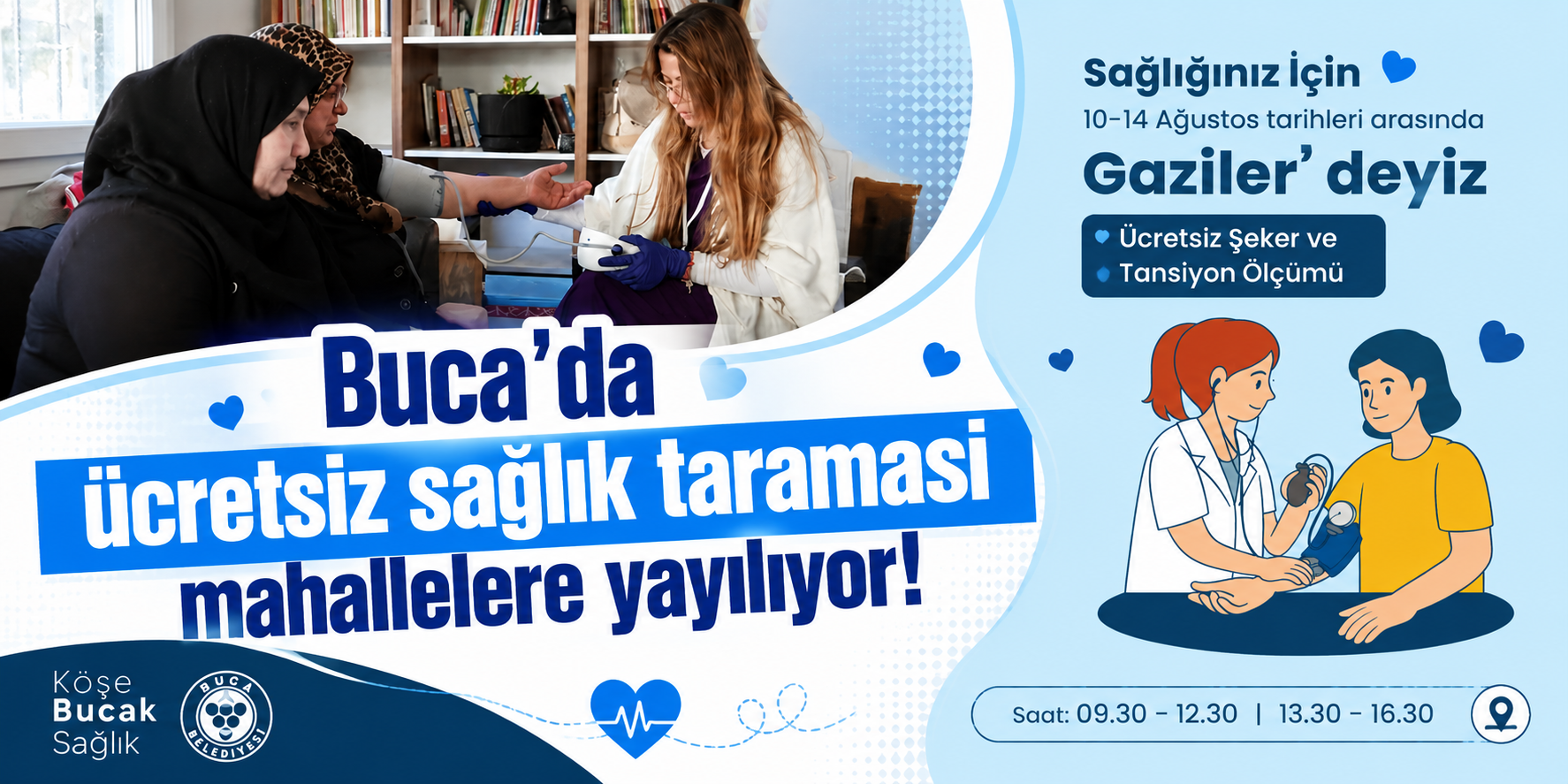 Buca’da ücretsiz sağlık taraması mahallelere yayılıyor!