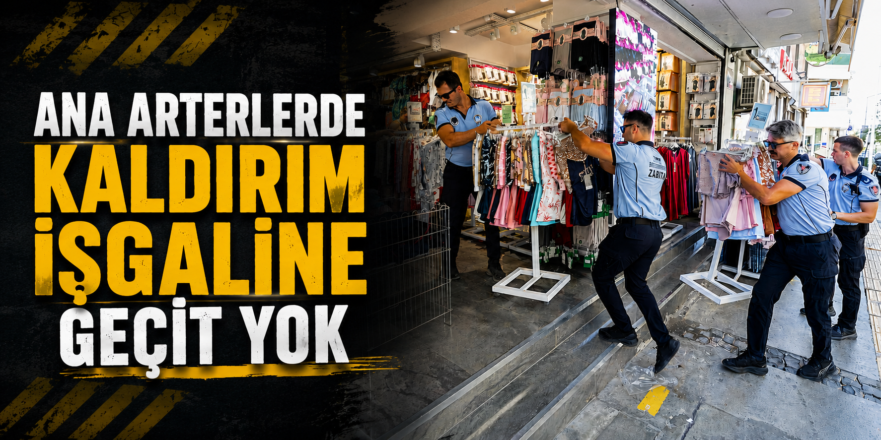 Ana arterlerde kaldırım işgaline geçit yok