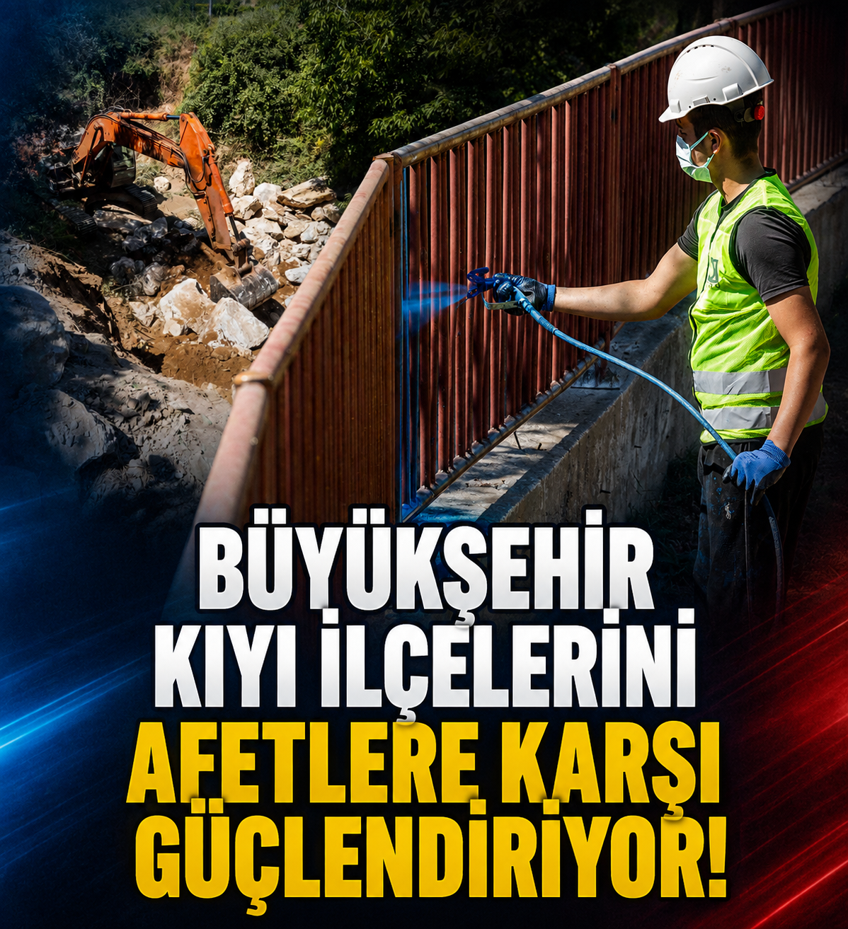 Büyükşehir kıyı ilçelerini afetlere karşı güçlendiriyor!