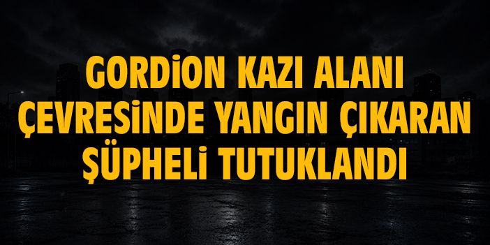 Gordion Kazı Alanı çevresinde yangın çıkaran şüpheli tutuklandı