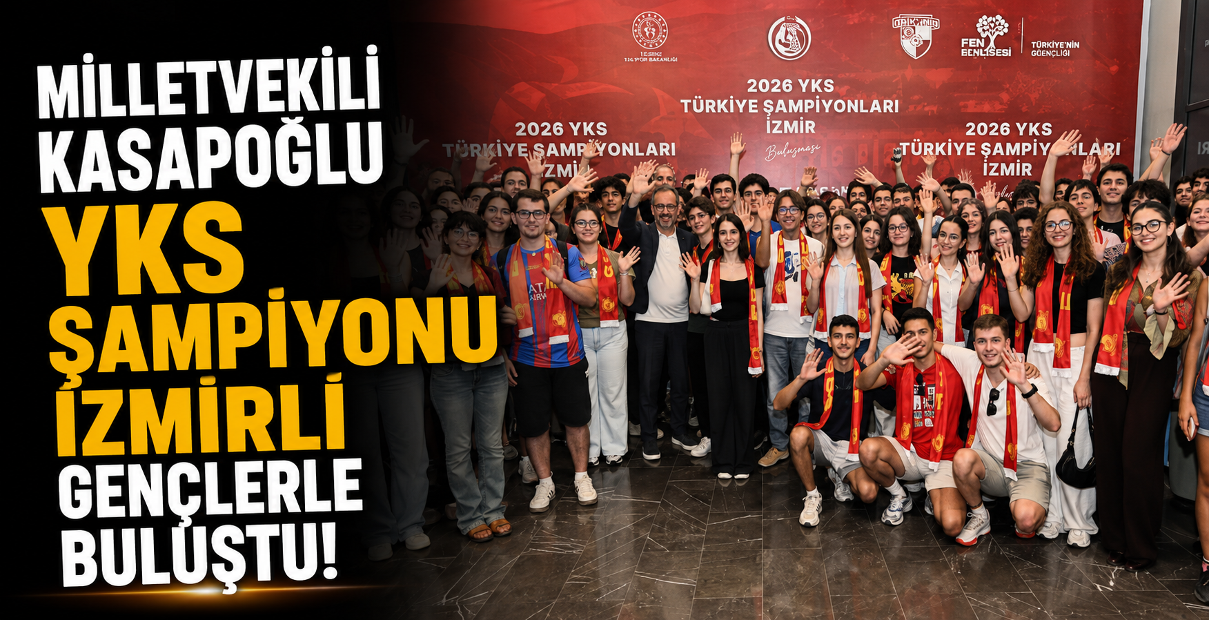 Milletvekili Kasapoğlu YKS şampiyonu İzmirli gençlerle buluştu!