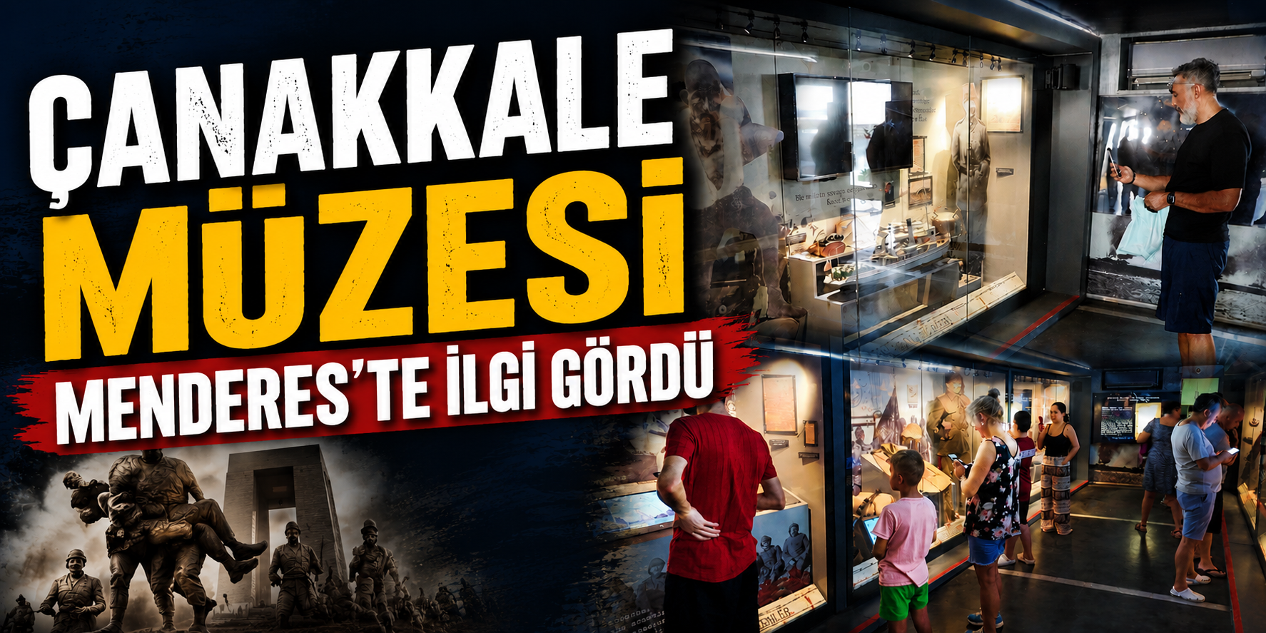 Çanakkale ruhu Menderes’te yaşatıldı: Mobil müzeye yoğun ilgi