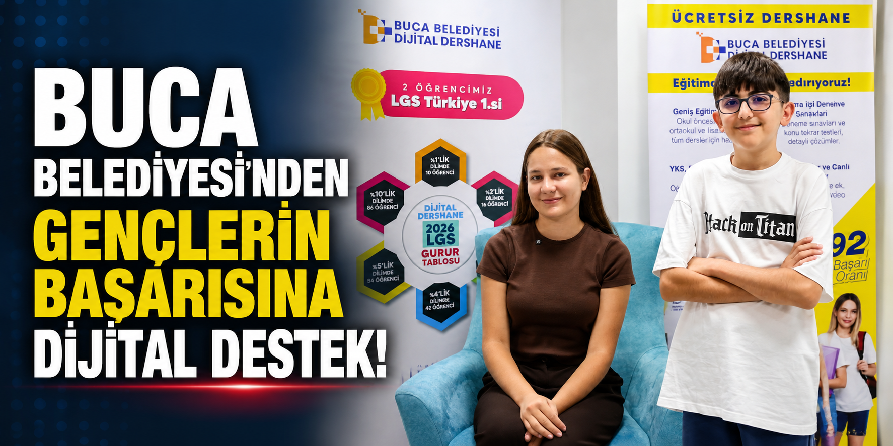 Buca Belediyesi’nden gençlerin başarısına dijital destek!