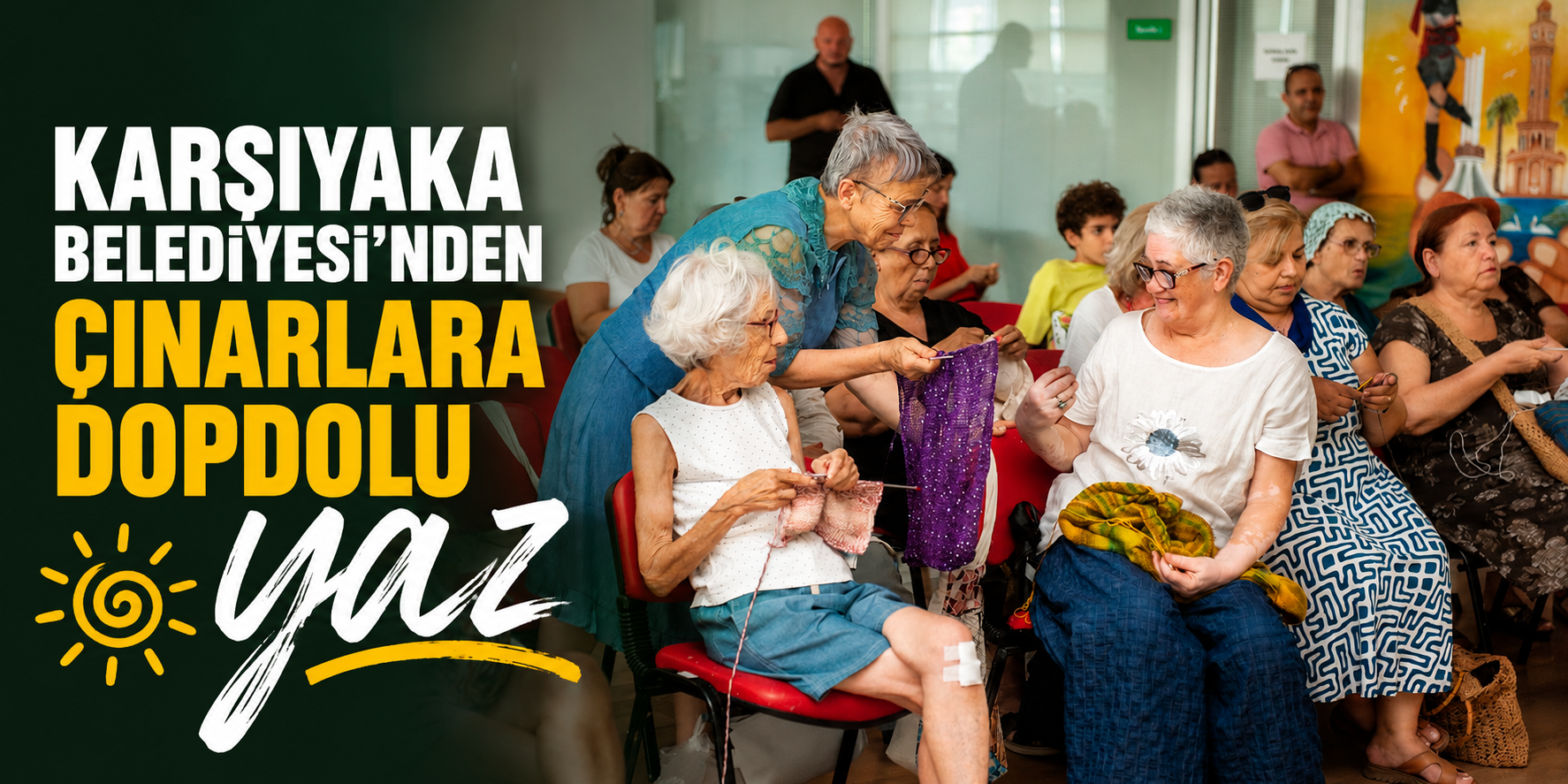 Karşıyaka Belediyesi’nden çınarlara dopdolu yaz