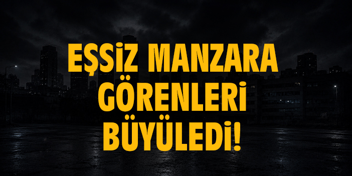 Eşsiz manzara görenleri büyüledi!