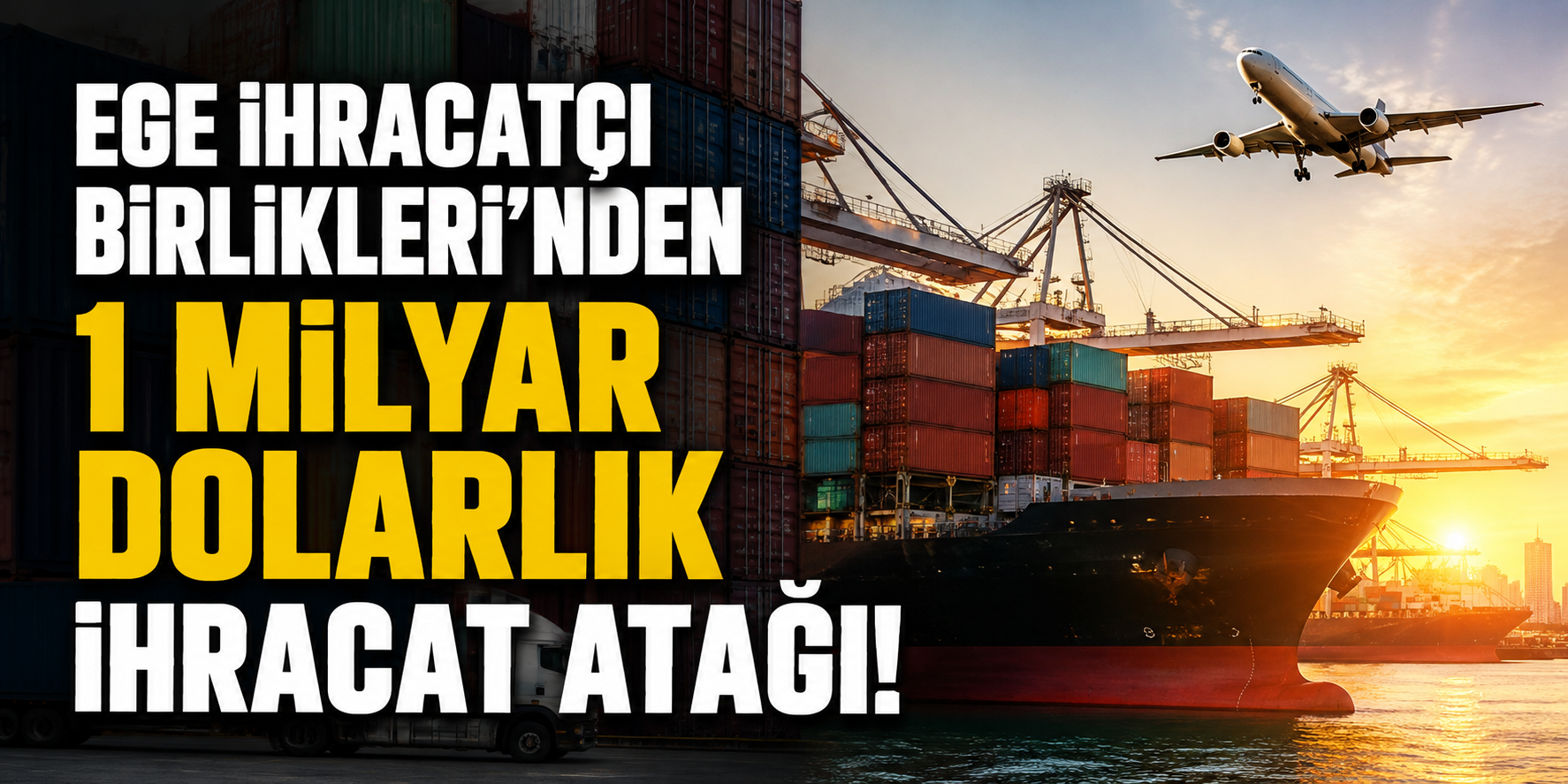 Ege İhracatçı Birlikleri’nden 1 milyar dolarlık ihracat atağı!