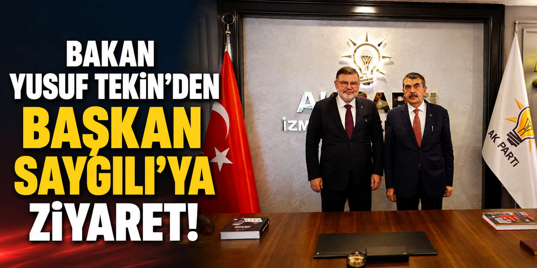 Bakan Yusuf Tekin'den Başkan Saygılı'ya ziyaret!