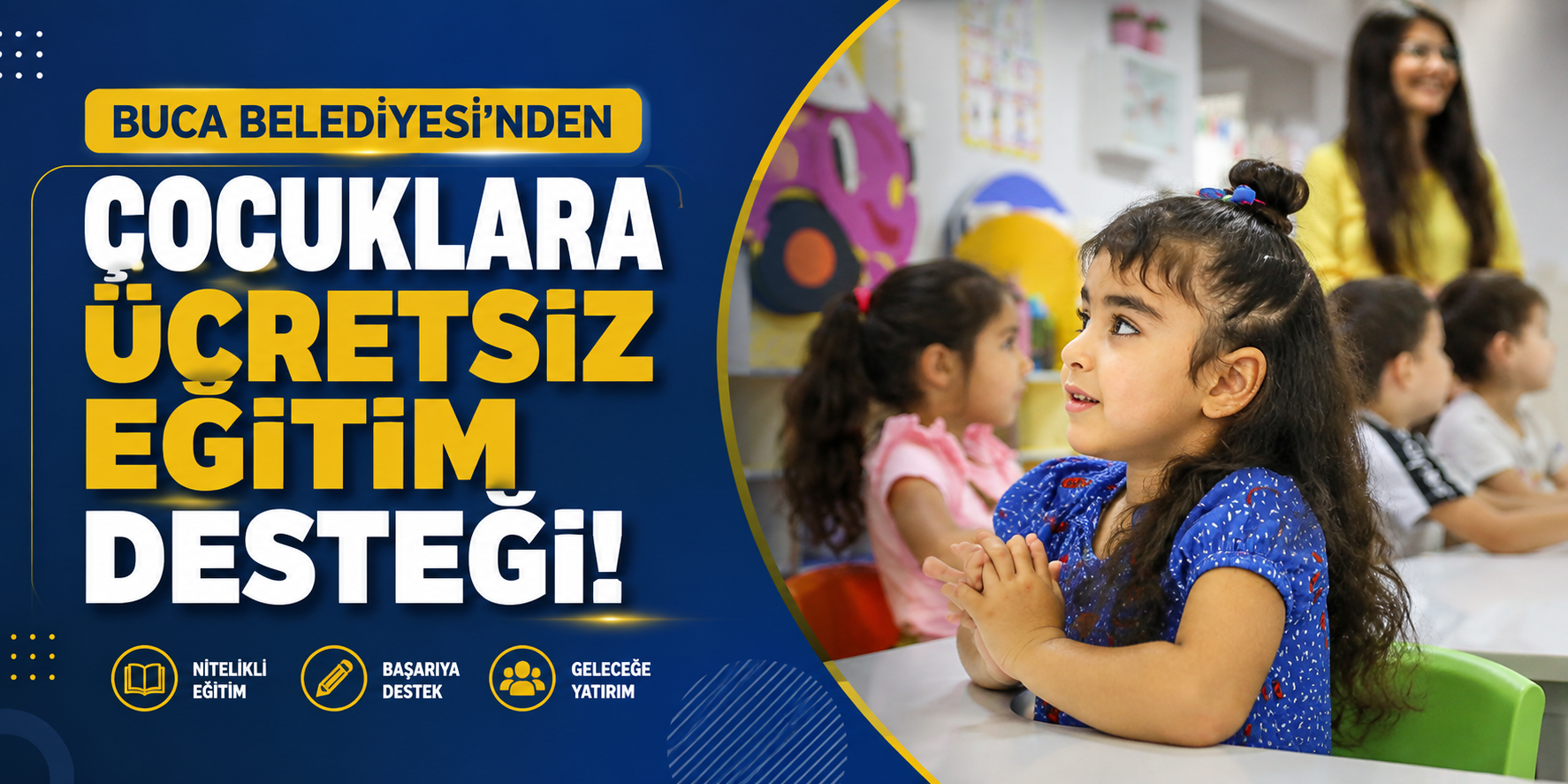 Buca Belediyesi’nden çocuklara ücretsiz eğitim desteği!