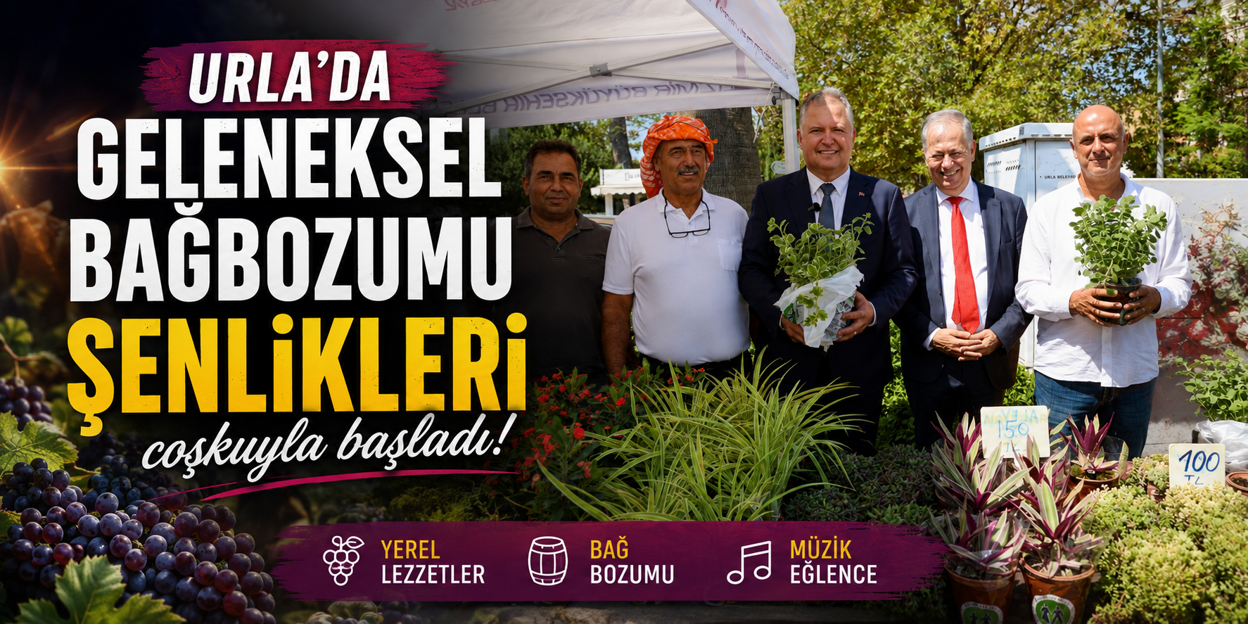 Urla'da Geleneksel Bağbozumu Şenlikleri coşkuyla başladı!