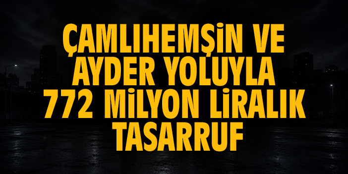 Abdulkadir Uraloğlu: "Çamlıhemşin tüneli ve Ayder yoluyla yıllık 772 milyon lira tasarruf sağlayacağız"