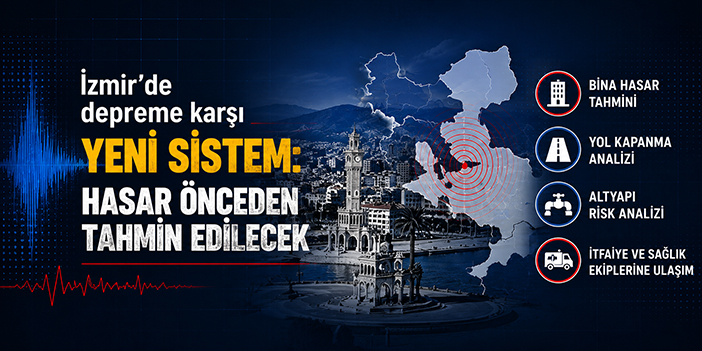 İzmir’de depreme karşı yeni sistem: Hasar önceden tahmin edilecek