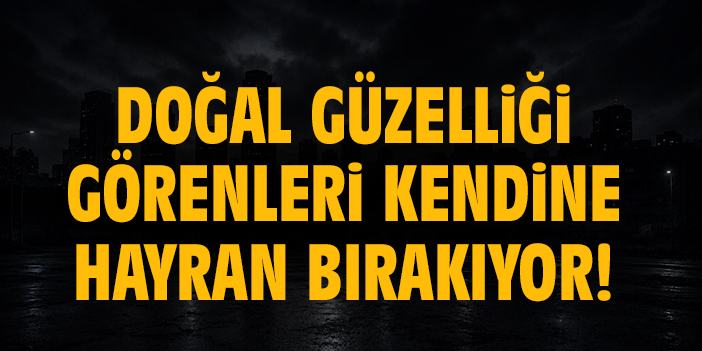 Doğal güzelliği görenleri kendine hayran bırakıyor!