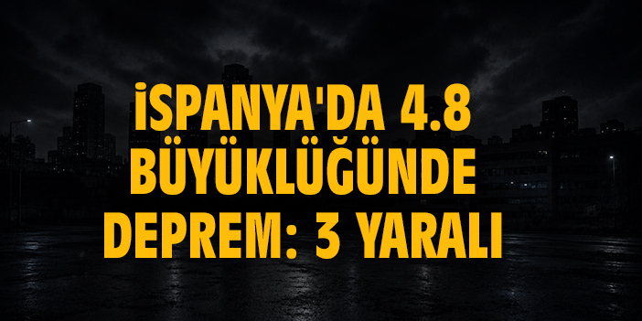 4.8 büyüklüğünde deprem: 3 yaralı