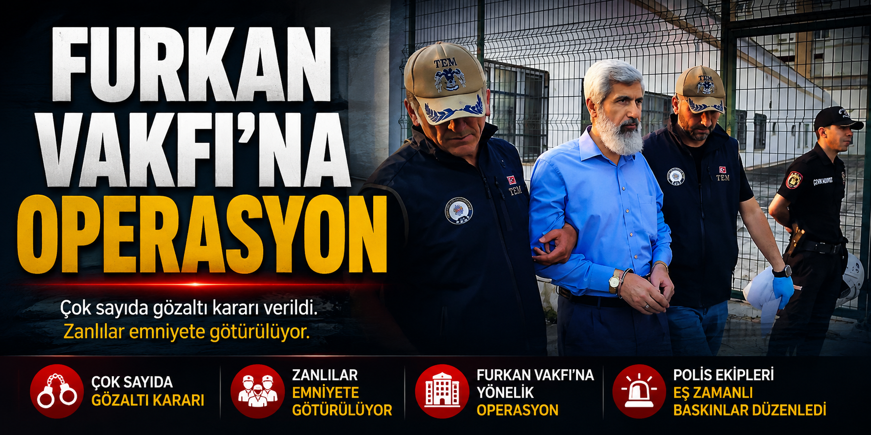 Furkan Vakfı'na Operasyon