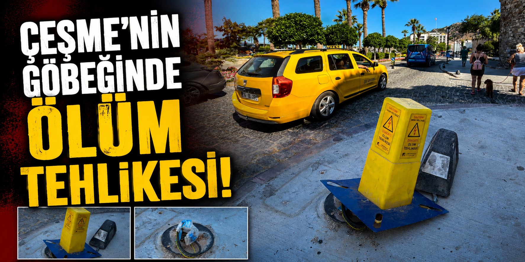 Çeşme’nin göbeğinde ölüm tehlikesi!