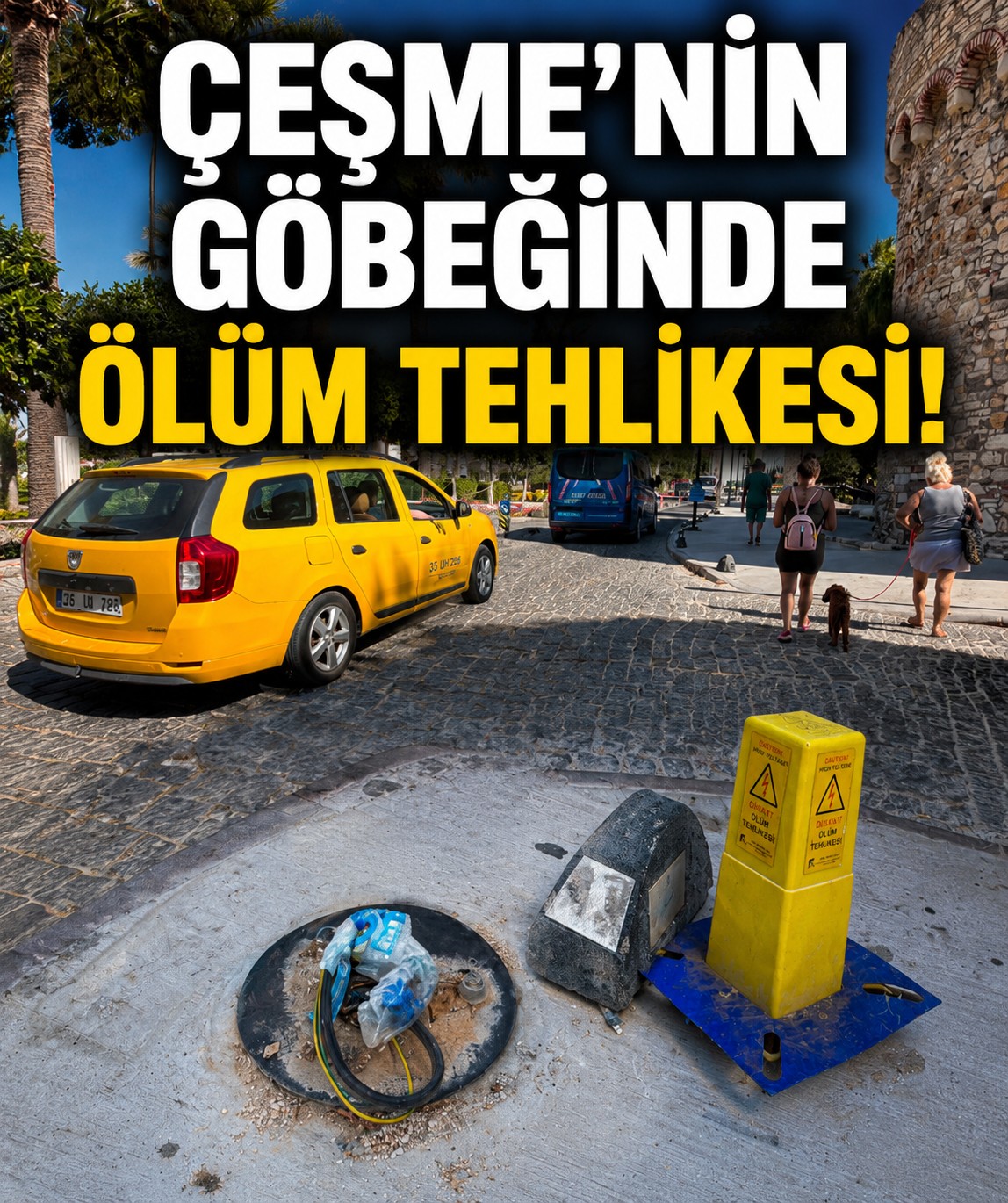 Çeşme’nin göbeğinde ölüm tehlikesi!