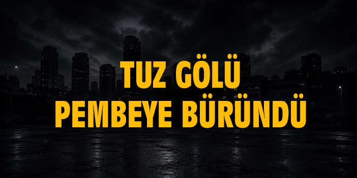Tuz Gölü pembeye büründü