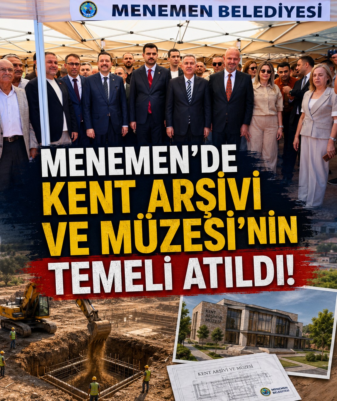Menemen’de Kent Arşivi ve Müzesi’nin temeli atıldı!